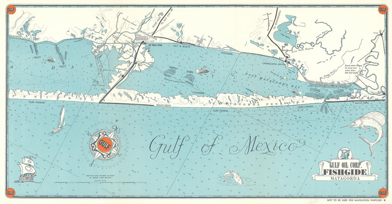 Gulf Oil Corp. FishGuide, Matagorda: 1950